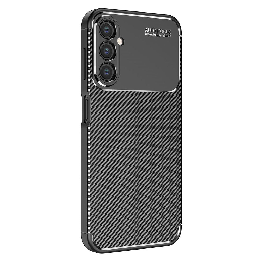 Samsung Galaxy A14 5G / 4G Kolfiberstruktur TPU mobilskal Fallsäkert Reptåligt Fodral