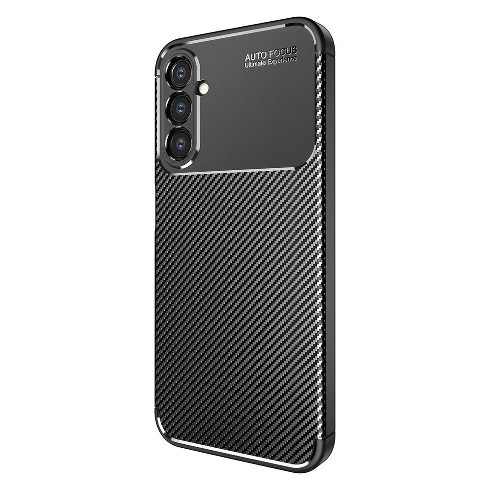 Samsung Galaxy A14 5G / 4G Kolfiberstruktur TPU mobilskal Fallsäkert Reptåligt Fodral