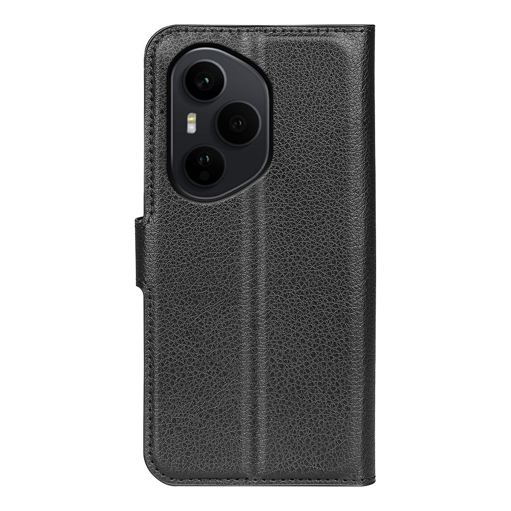 For Honor 400 Pro 5G (Global) Cover Litchi Tekstur Stødsikkert Læder Pung Telefon Cover