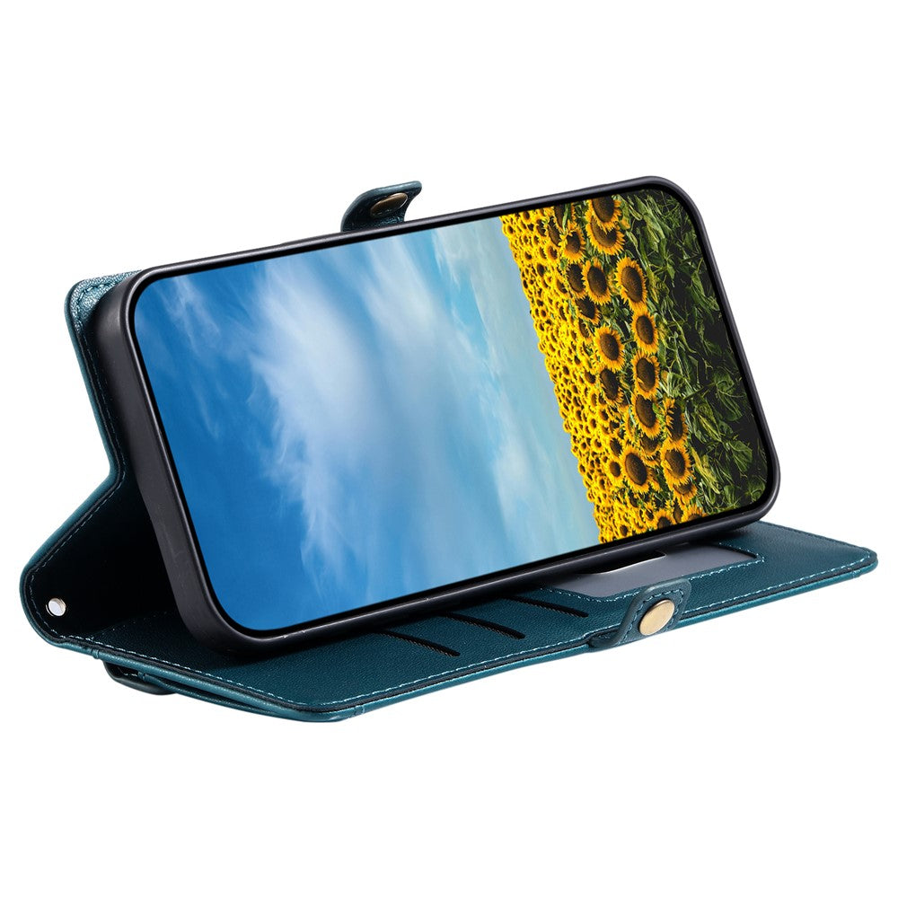 For Motorola Edge 60 Pro 5G Leather Case with Wrist Strap Wallet Stand Phone Cover