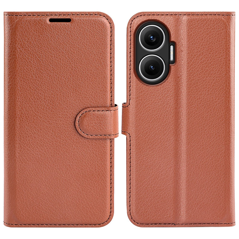 For Xiaomi Poco F7 5G / Redmi Turbo 4 Pro 5G Case Litchi Texture Shockproof Leather Wallet Phone Cover