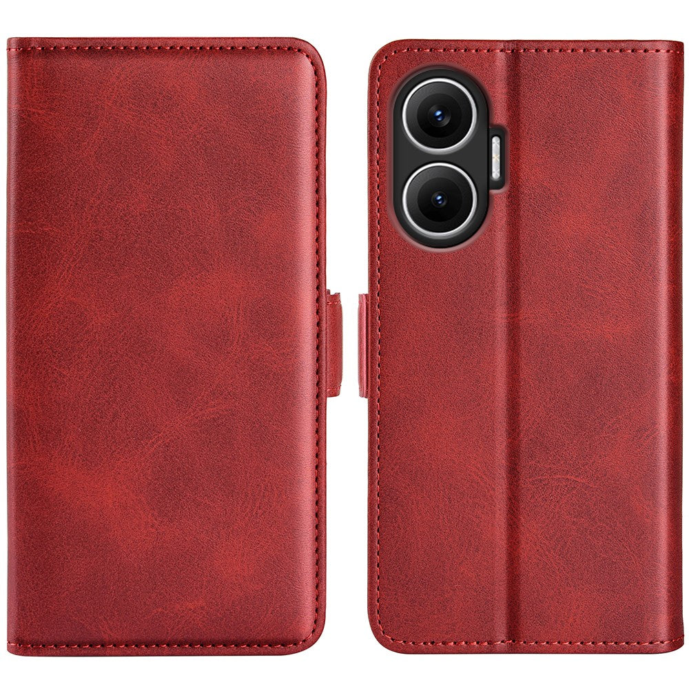 For Xiaomi Poco F7 5G / Redmi Turbo 4 Pro 5G Case Calf Texture Leather Wallet Phone Cover