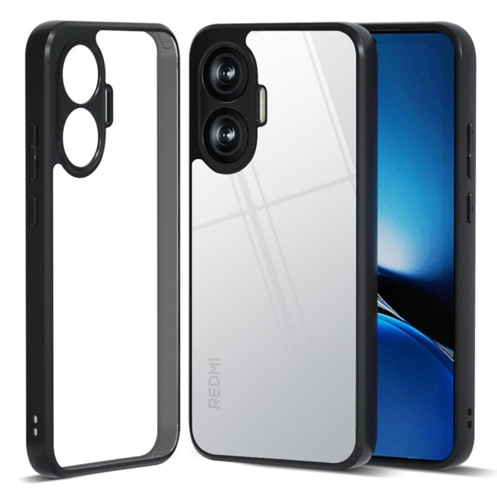 IBMRS For Xiaomi Poco F7 5G / Redmi Turbo 4 Pro 5G Case Soft TPU Frame Hard PC Back Anti-Fall Phone Cover