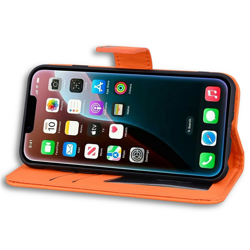 Til iPhone 17e / 16e cover tegneserie mønster tegnebog læder telefon cover