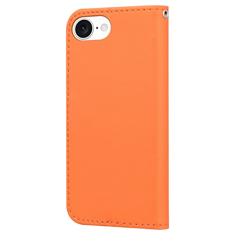 Til iPhone 17e / 16e cover tegneserie mønster tegnebog læder telefon cover