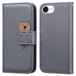 Til iPhone 17e / 16e cover tegneserie mønster tegnebog læder telefon cover