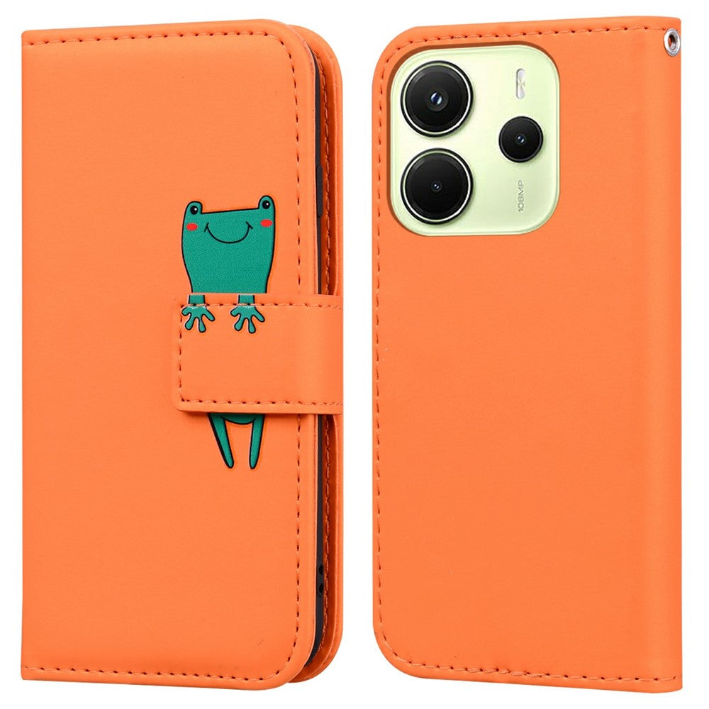 For Xiaomi Redmi Note 14 4G (164.84mm) Case Cartoon Pattern Wallet Leather Phone Cover