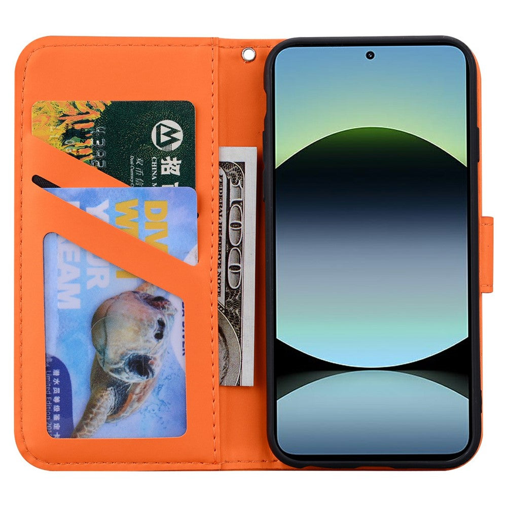 For Xiaomi Redmi Note 14 4G (164.84mm) Case Cartoon Pattern Wallet Leather Phone Cover