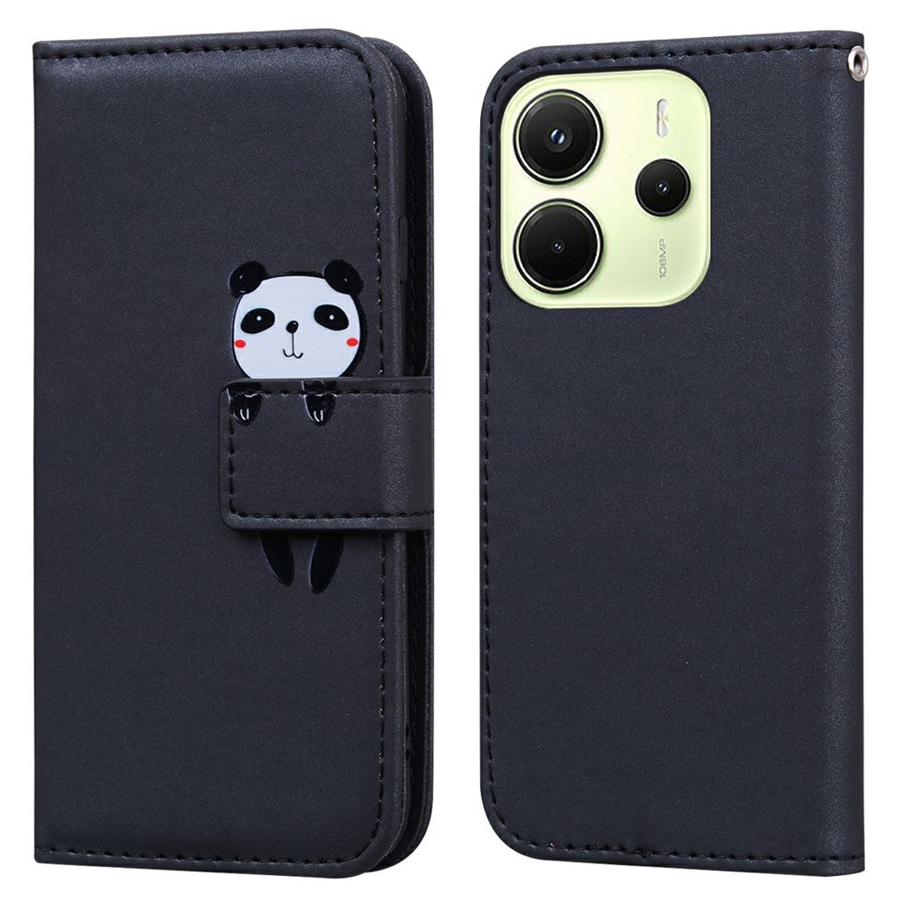 For Xiaomi Redmi Note 14 4G (164.84mm) Case Cartoon Pattern Wallet Leather Phone Cover