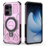 For Oppo Reno13 5G (Global) Magnetic Case Rotating Metal Kickstand PC + TPU Phone Back Cover