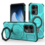 For Oppo Reno13 5G (Global) Magnetic Case Rotating Metal Kickstand PC + TPU Phone Back Cover