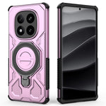 For Xiaomi Redmi Note 14 Pro+ 5G Magnetic Case Rotating Metal Kickstand Shockproof PC + TPU Phone Back Cover