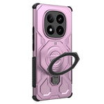 For Xiaomi Redmi Note 14 Pro+ 5G Magnetic Case Rotating Metal Kickstand Shockproof PC + TPU Phone Back Cover