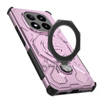 For Xiaomi Redmi Note 14 Pro+ 5G Magnetic Case Rotating Metal Kickstand Shockproof PC + TPU Phone Back Cover