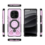 For Xiaomi Redmi Note 14 Pro+ 5G Magnetic Case Rotating Metal Kickstand Shockproof PC + TPU Phone Back Cover