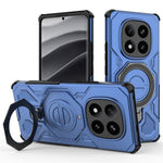 For Xiaomi Redmi Note 14 Pro+ 5G Magnetic Case Rotating Metal Kickstand Shockproof PC + TPU Phone Back Cover
