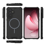 Samsung Galaxy A56 5G Magnetiskt Skal Korrugerad Textur Värmeavledande TPU + PC mobil Baksida