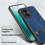 For Honor 400 Pro 5G (Global) Case Wood Texture Leather + TPU Protective Phone Cover