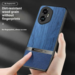 For Honor 400 Pro 5G (Global) Case Wood Texture Leather + TPU Protective Phone Cover