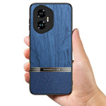 For Honor 400 Pro 5G (Global) Case Wood Texture Leather + TPU Protective Phone Cover