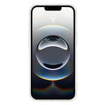 Til iPhone 17e / 16e cover med rhinstenskant, glimmerbagside TPU + PC IMD telefoncover