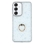 Til Samsung Galaxy A35 5G Cover med Ring Kickstand Rhinestone Kant TPU + PC IMD Telefoncover