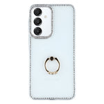 For Samsung Galaxy A15 4G / 5G Cover med Ring Kickstand Rhinstenskant TPU + PC IMD Telefoncover