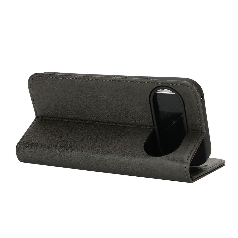 For Google Pixel 10 / 10 Pro Case PU Leather Calf Textured Magnetic Closing Smart Phone Cover