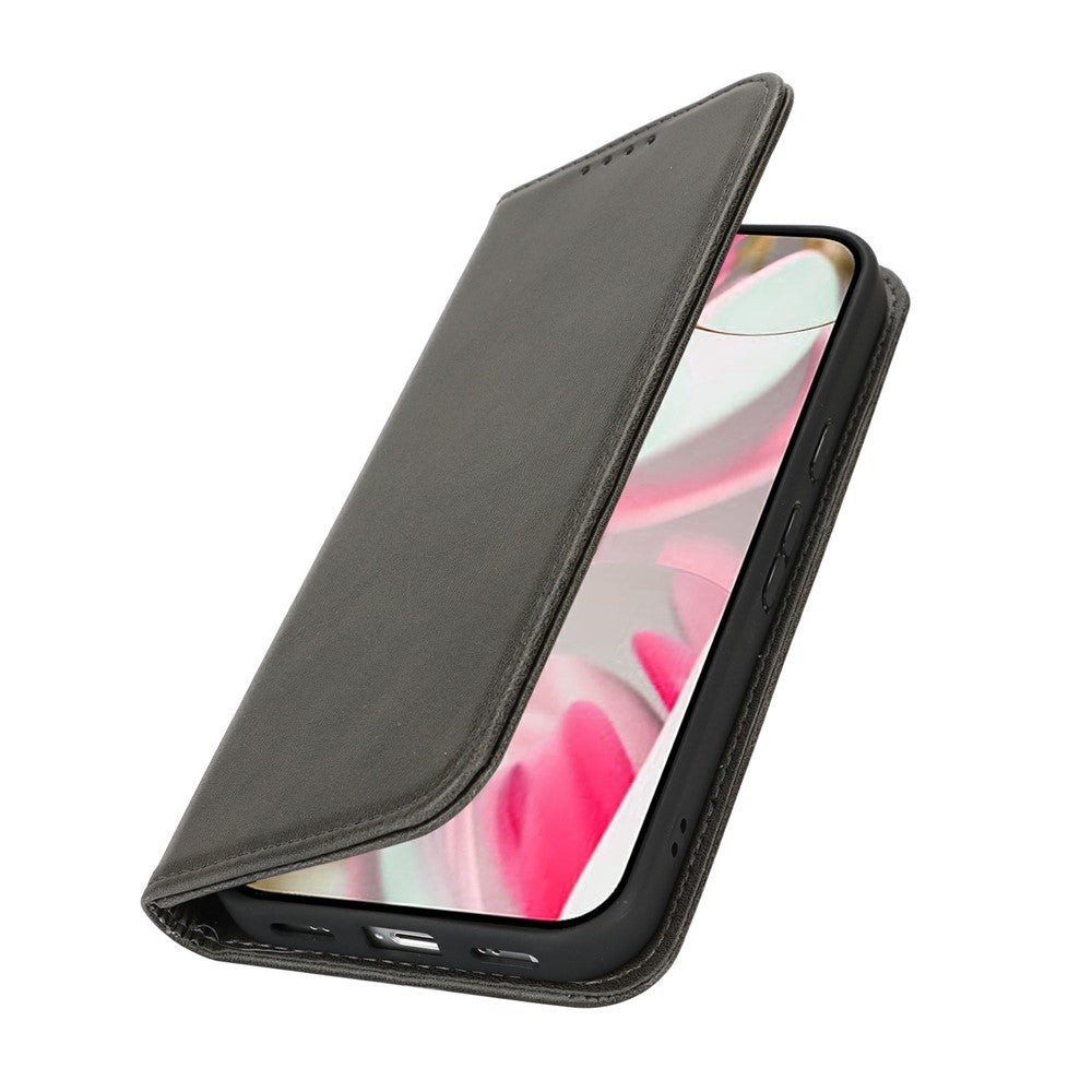 For Google Pixel 10 / 10 Pro Case PU Leather Calf Textured Magnetic Closing Smart Phone Cover