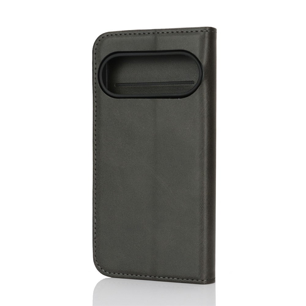 For Google Pixel 10 / 10 Pro Case PU Leather Calf Textured Magnetic Closing Smart Phone Cover