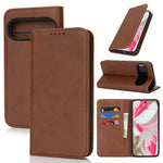 For Google Pixel 10 / 10 Pro Case PU Leather Calf Textured Magnetic Closing Smart Phone Cover