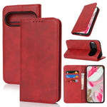 For Google Pixel 10 / 10 Pro Case PU Leather Calf Textured Magnetic Closing Smart Phone Cover