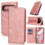 For Google Pixel 10 / 10 Pro Case PU Leather Calf Textured Magnetic Closing Smart Phone Cover