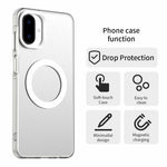 Til Samsung Galaxy A07 4G Magnetisk Cover Anti-fald Hybrid Telefon Bagcover
