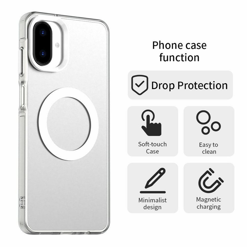Til Samsung Galaxy A07 4G Magnetisk Cover Anti-fald Hybrid Telefon Bagcover