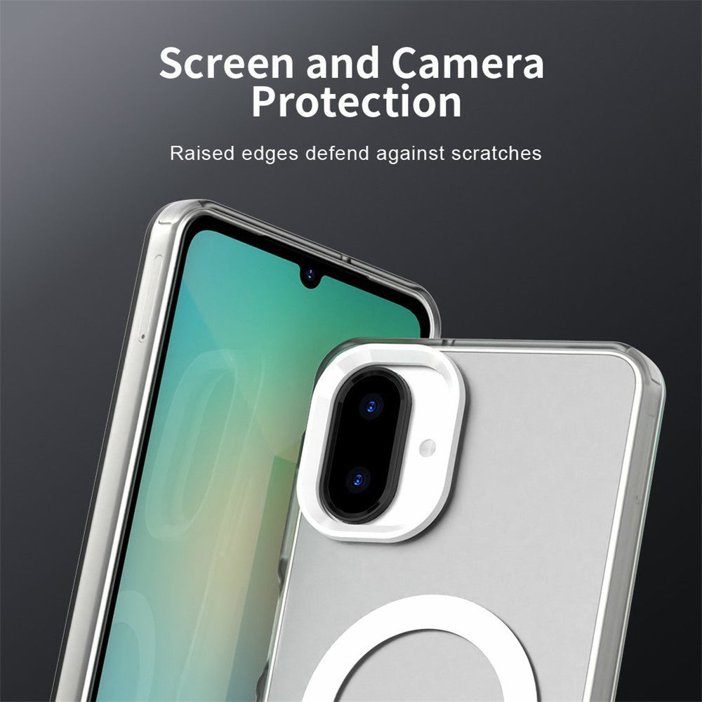 Til Samsung Galaxy A07 4G Magnetisk Cover Anti-fald Hybrid Telefon Bagcover