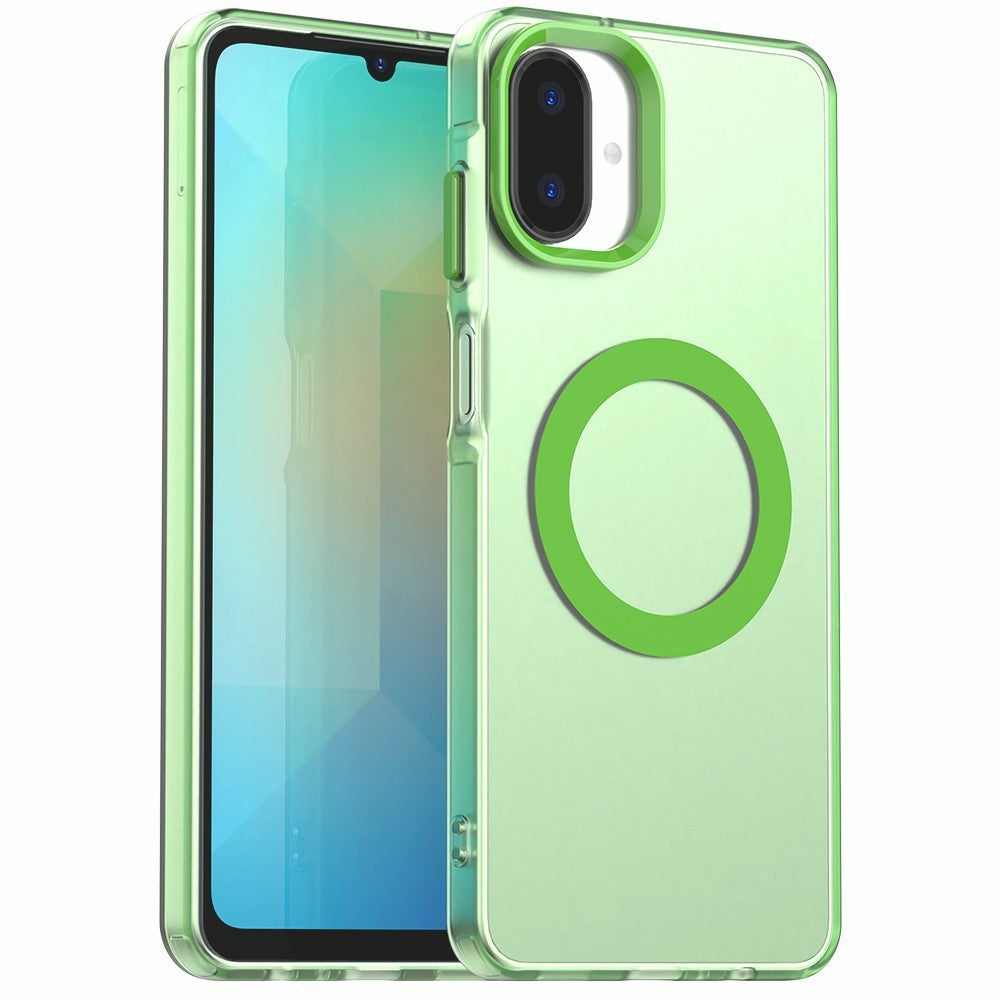 Til Samsung Galaxy A07 4G Magnetisk Cover Anti-fald Hybrid Telefon Bagcover