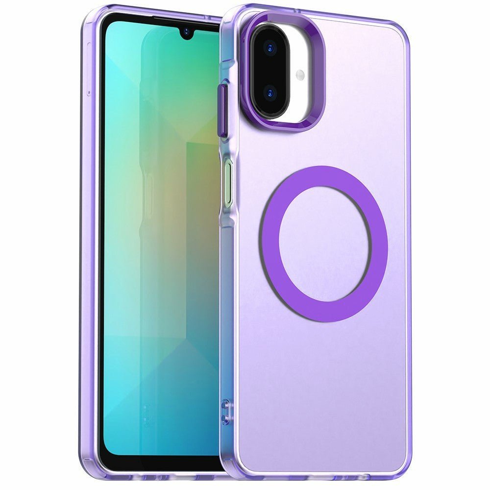 Til Samsung Galaxy A07 4G Magnetisk Cover Anti-fald Hybrid Telefon Bagcover