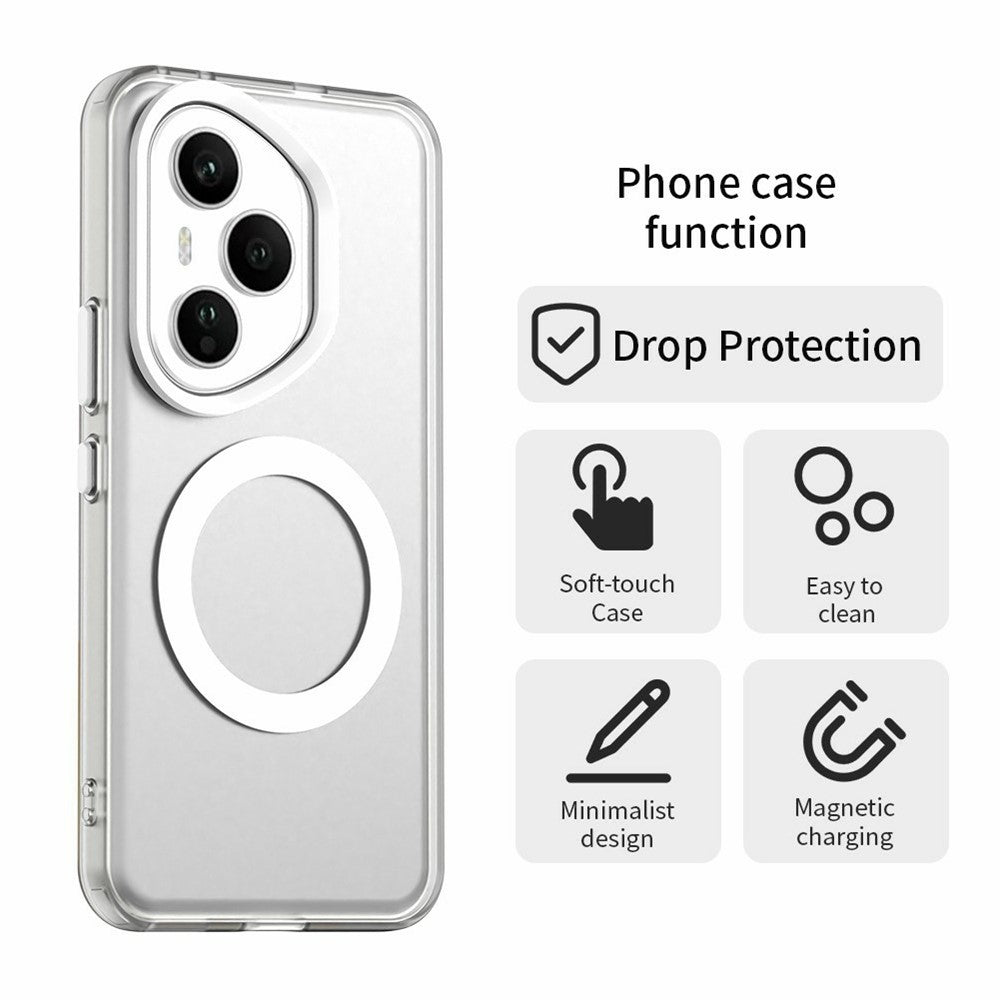 For Honor 400 Pro 5G (Global) Magnetic Case Anti Drop Hybrid Phone Back Cover