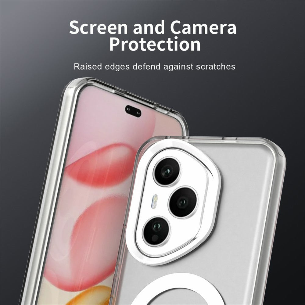 For Honor 400 Pro 5G (Global) Magnetic Case Anti Drop Hybrid Phone Back Cover