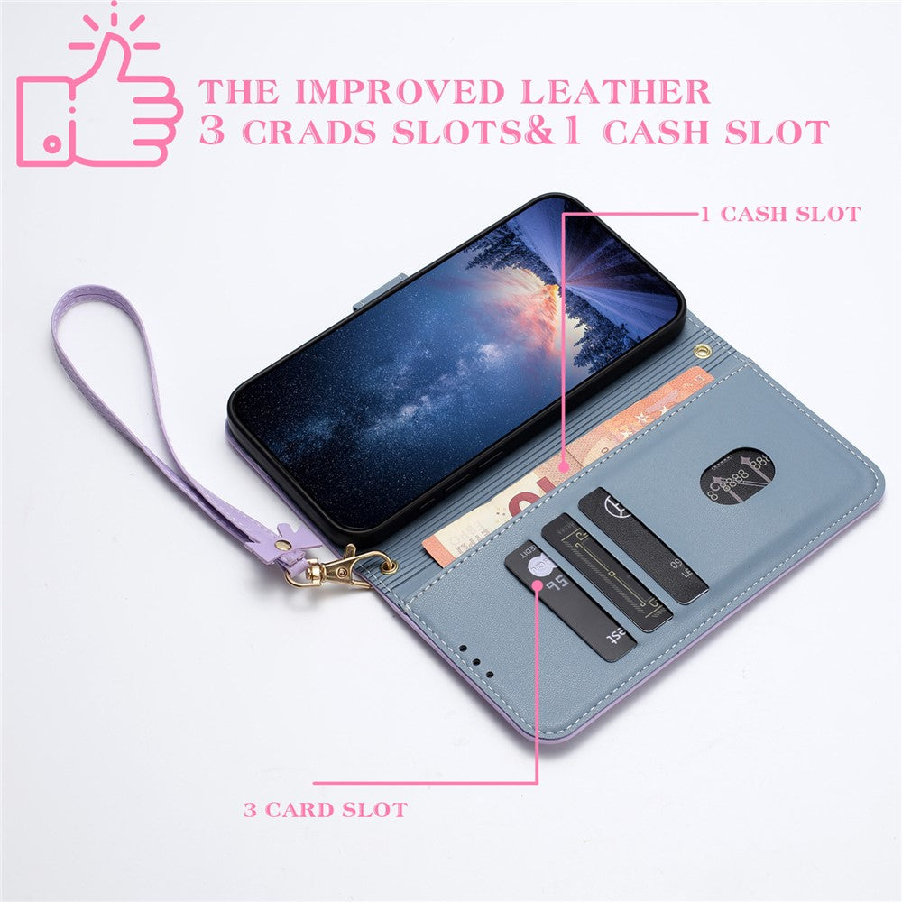 For Huawei nova 14 5G Case Bowknot Decor Wallet Leather Phone Cover with Wrist Strap