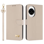 For Huawei nova 14 5G Case Bowknot Decor Wallet Leather Phone Cover with Wrist Strap