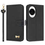 For Huawei nova 14 5G Case Bowknot Decor Wallet Leather Phone Cover with Wrist Strap