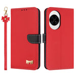 For Huawei nova 14 5G Case Bowknot Decor Wallet Leather Phone Cover with Wrist Strap