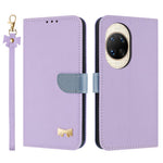 For Huawei nova 14 Ultra 5G Case Bowknot Decor Wallet Leather Phone Cover with Wrist Strap