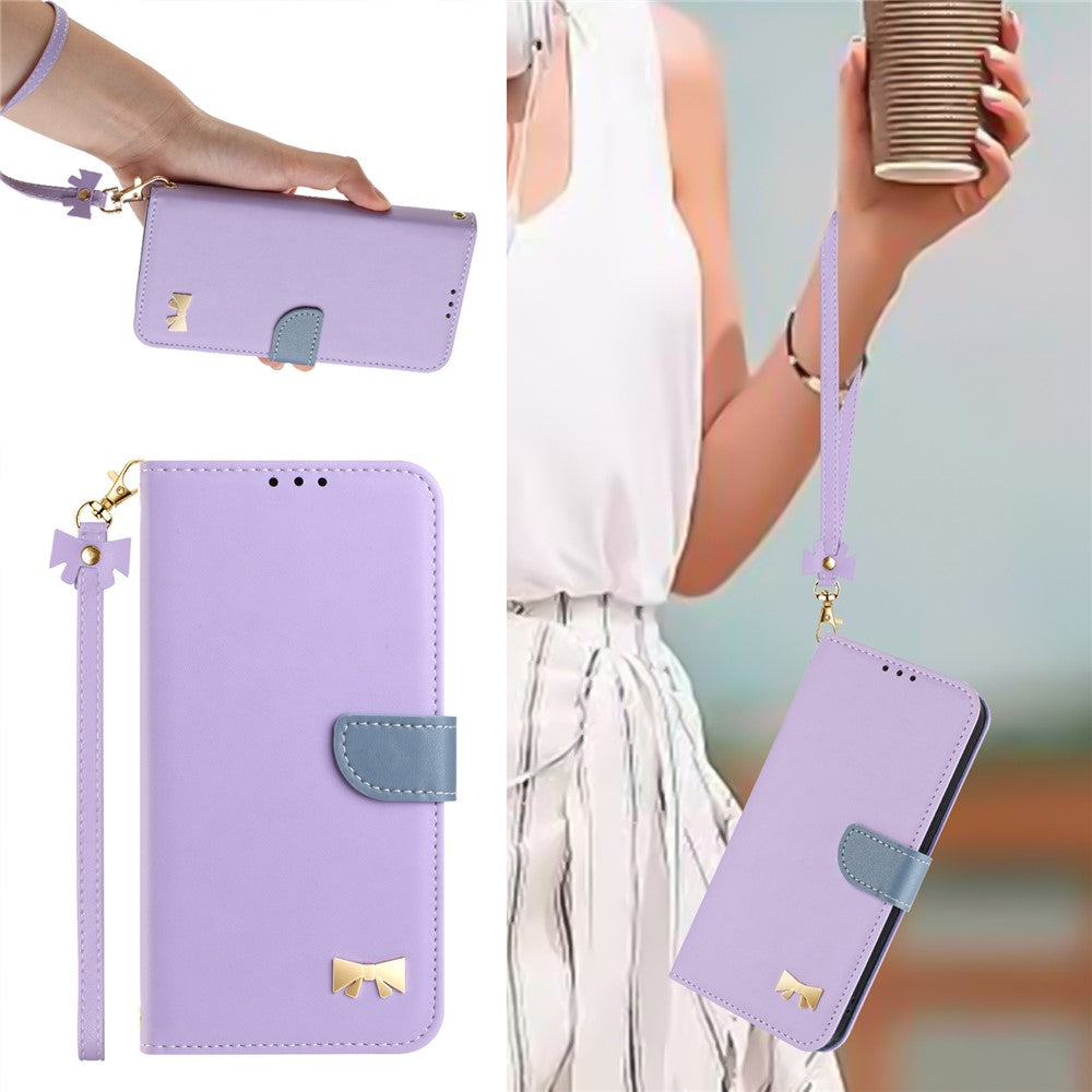 For Huawei nova 14 Ultra 5G Case Bowknot Decor Wallet Leather Phone Cover with Wrist Strap