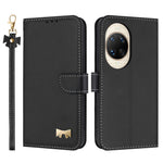 For Huawei nova 14 Ultra 5G Case Bowknot Decor Wallet Leather Phone Cover with Wrist Strap