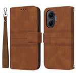 For Xiaomi Poco F7 5G / Redmi Turbo 4 Pro 5G Case Wallet Skin-Touch Leather Imprinted Phone Cover with Wrist Strap