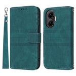 For Xiaomi Poco F7 5G / Redmi Turbo 4 Pro 5G Case Wallet Skin-Touch Leather Imprinted Phone Cover with Wrist Strap