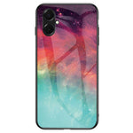 Samsung Galaxy A08 5G / A08 4G / A07 4G / A07s 4G-cover i hærdet glas med stjernemønster